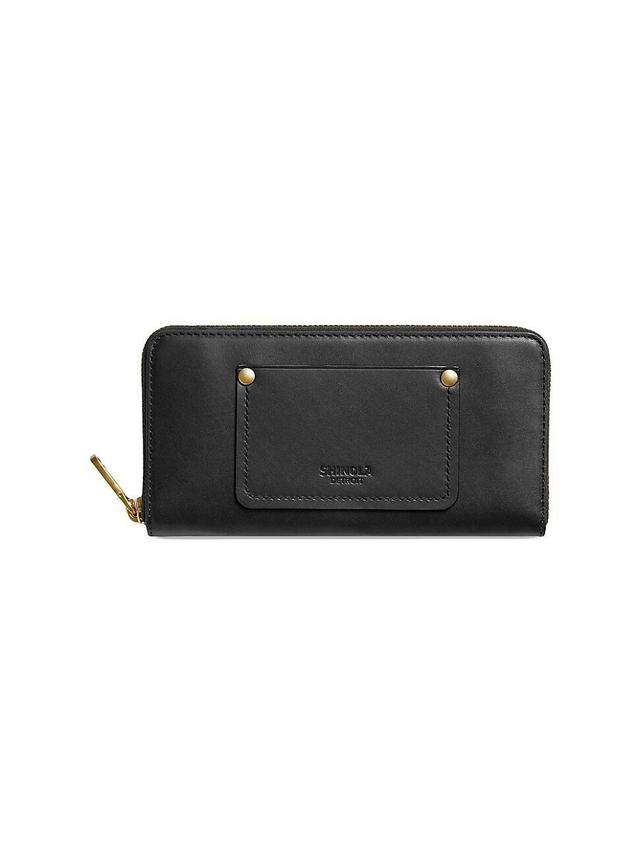 Womens Leather Zip-Around Wallet Product Image