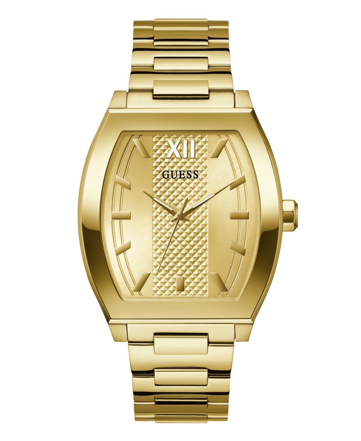 Guess Mens Analog Gold Tone Stainless Steel Bracelet Watch Product Image