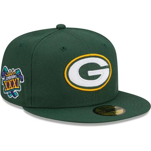 Mens New Era Bay Packers Patch Up Super Bowl XXXI 59FIFTY Fitted Hat Product Image