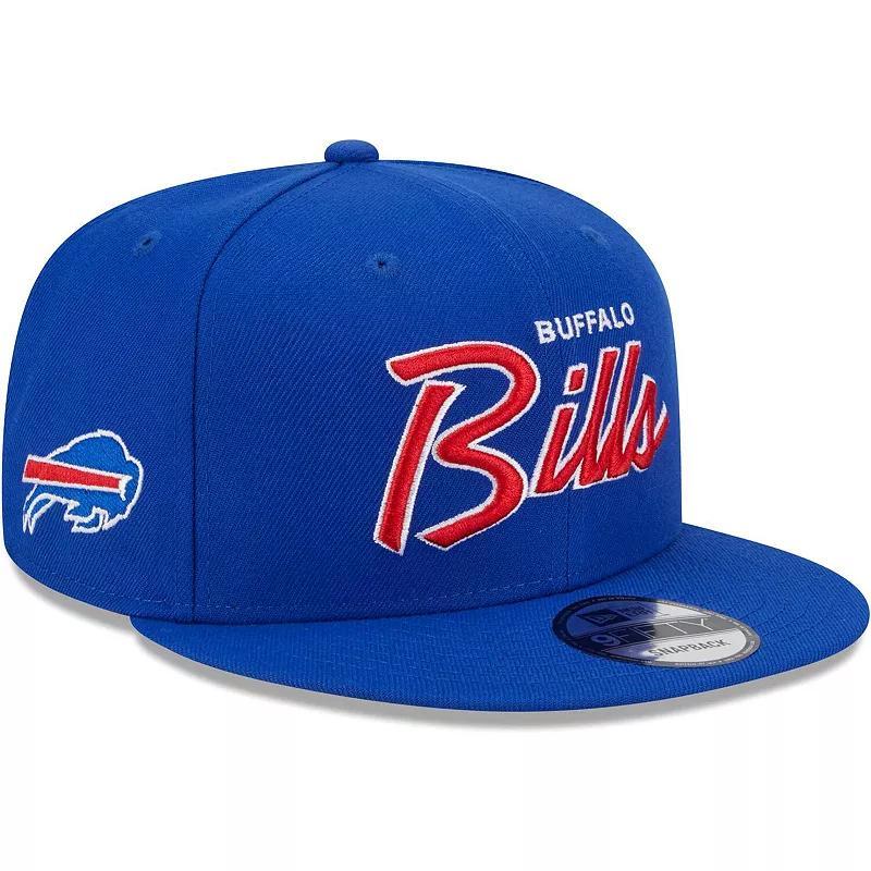 Mens New Era Royal Buffalo Bills Main Script 9FIFTY Snapback Hat Product Image