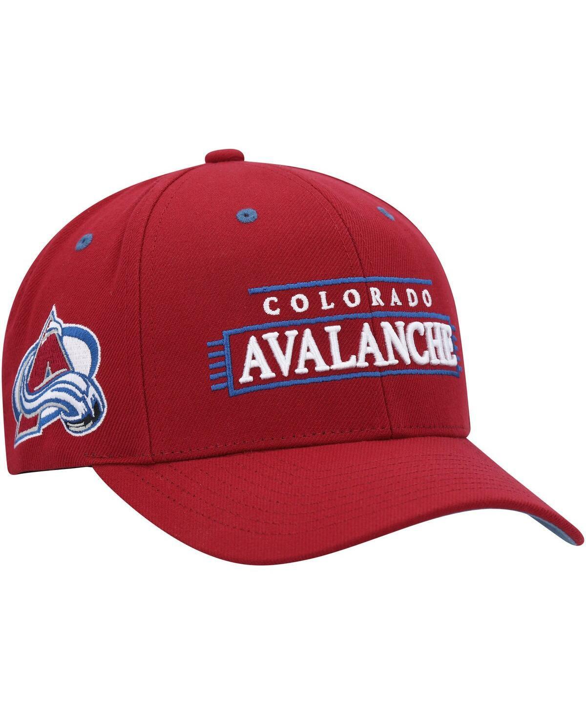 Mens Mitchell & Ness Burgundy Colorado Avalanche LOFI Pro Snapback Hat Product Image