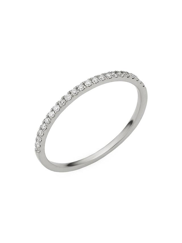 Womens 14K White Gold The Regal Diamond Stack Ring Product Image