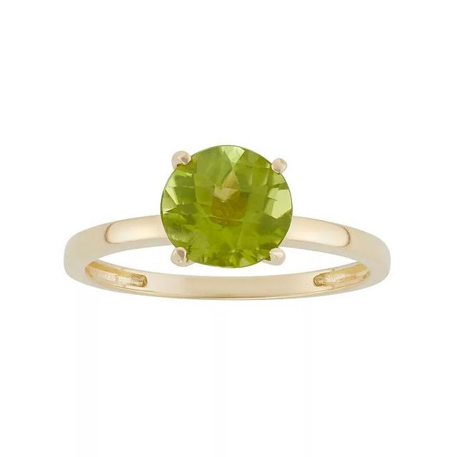 Designs by Gioelli Peridot 10k Gold Ring, Womens, Green Product Image