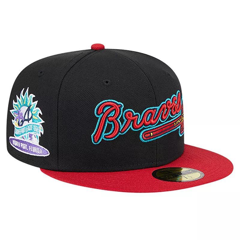 Mens New Era Atlanta Braves Retro Spring Training 59FIFTY Fitted Hat Product Image