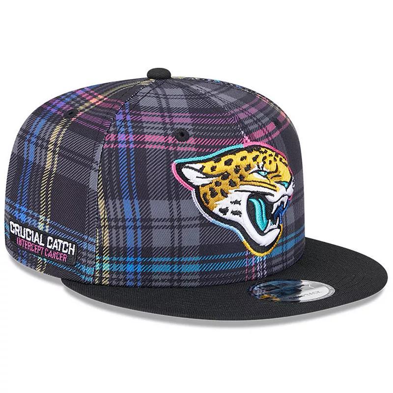 Mens New Era Jacksonville Jaguars 2024 NFL Crucial Catch Plaid 9FIFTY Snapback Hat Product Image