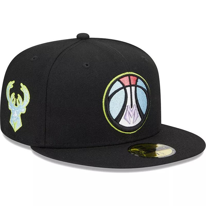 Mens New Era Milwaukee Bucks Color Pack 59FIFTY Fitted Hat Product Image