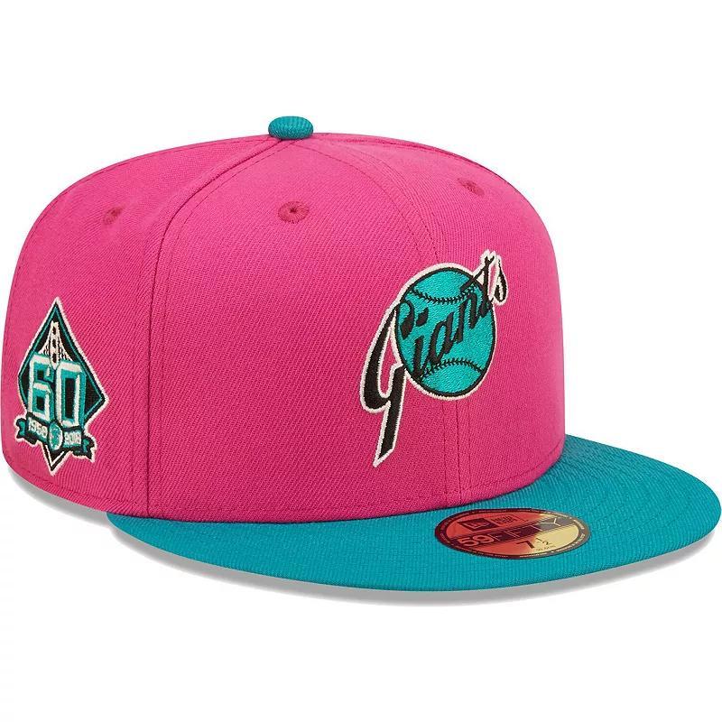 Mens New Era /Green San Francisco Giants Cooperstown Collection 60th Anniversary Passion Forest 59FIFTY Fitted Hat Product Image