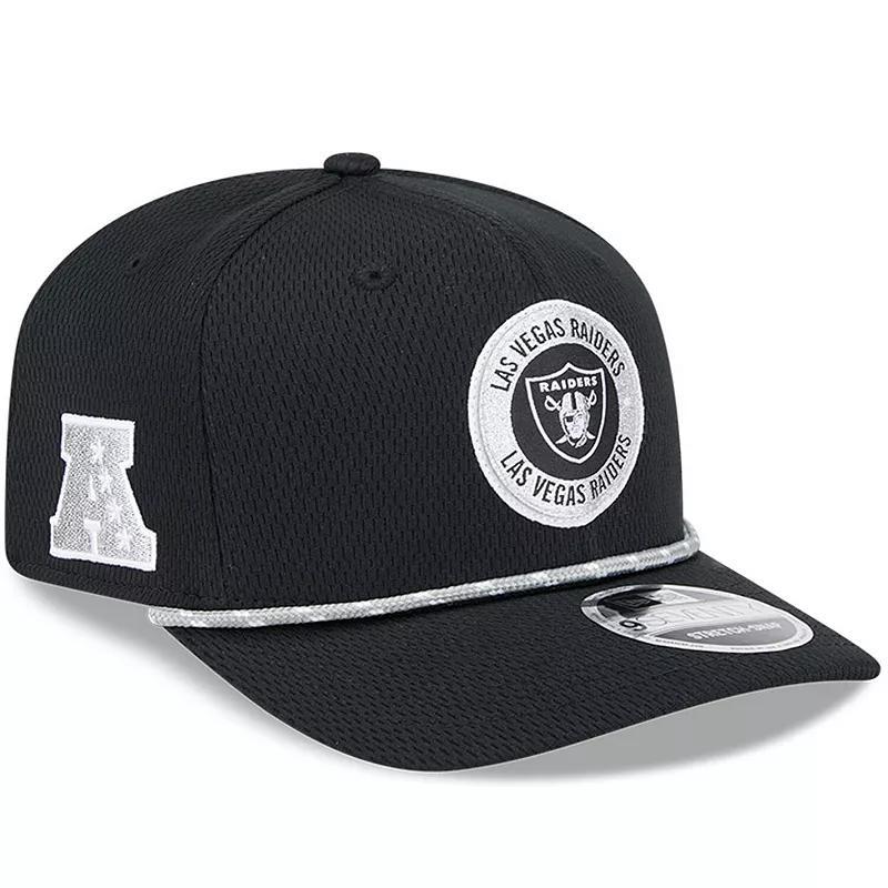 Mens New Era Black Las Vegas Raiders 2024 Sideline 9SEVENTY Stretch-Snap Hat Product Image