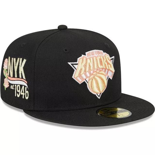 Mens New Era New York Knicks Floral Side 59FIFTY Fitted Hat Product Image