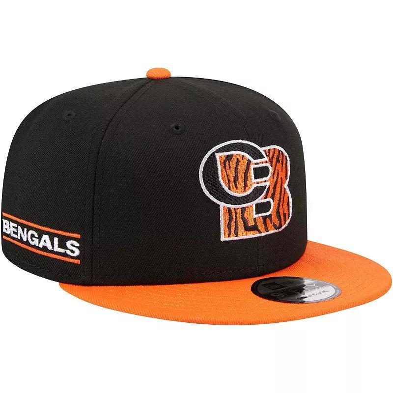 Mens New Era Black Cincinnati Bengals City Originals 9FIFTY Snapback Hat - Black Product Image