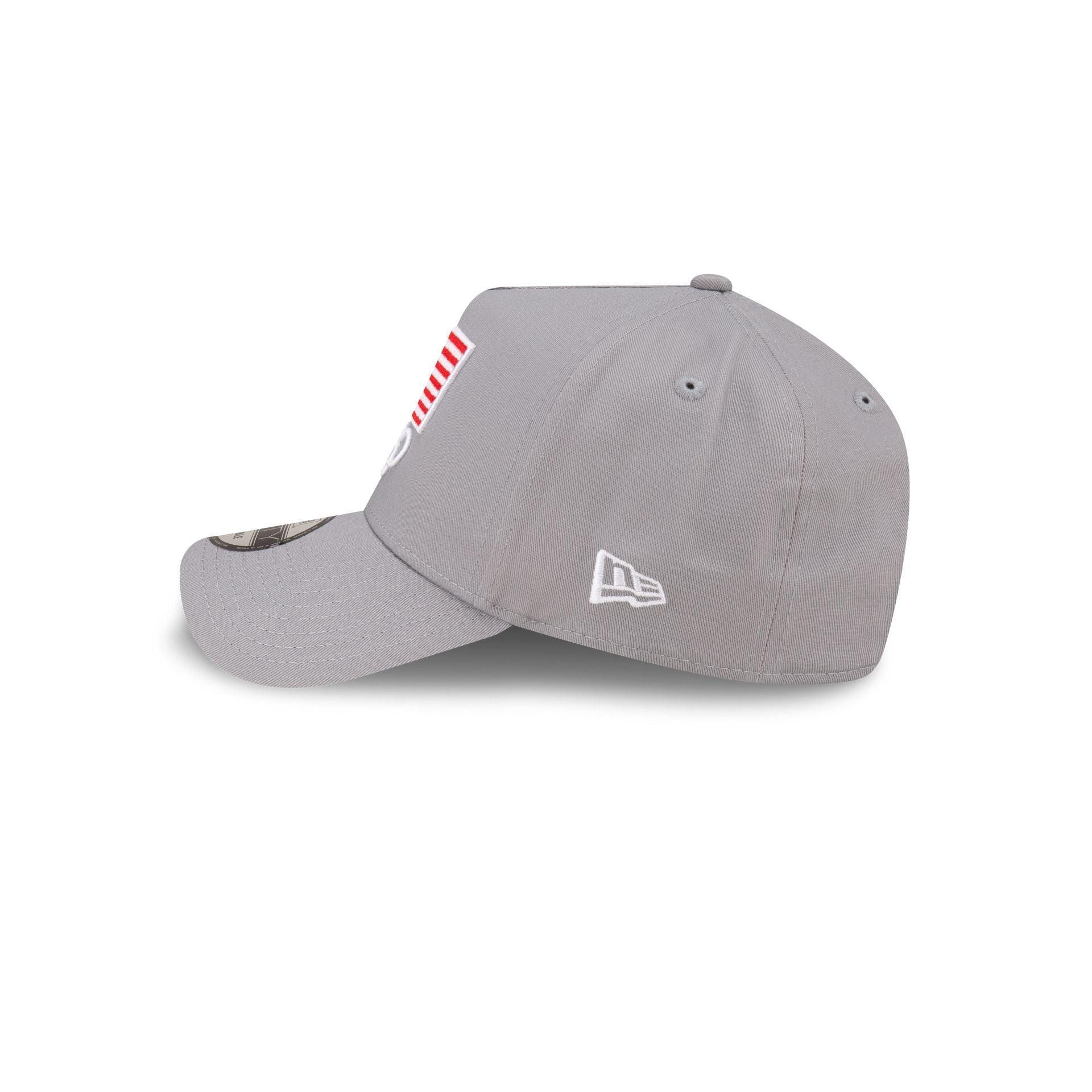 Team USA Tennis Gray 9FORTY A-Frame Snapback Hat Male Product Image