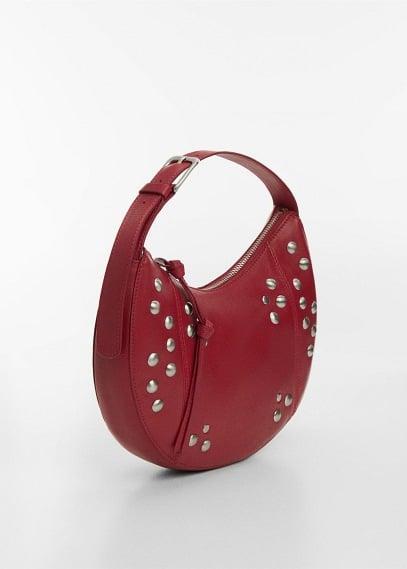 MANGO - Stud leather bag - One size - Women Product Image