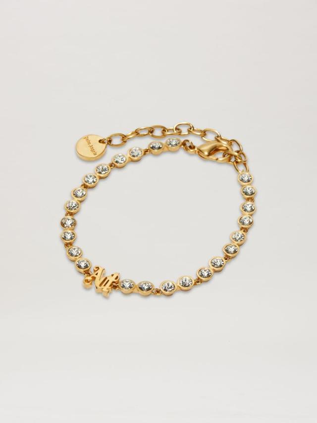 Monogram Bracelet in gold  - Palm Angels® Official  Product Image