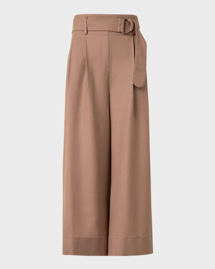 Fiorella Belted Wide-Leg Culotte Pants product image