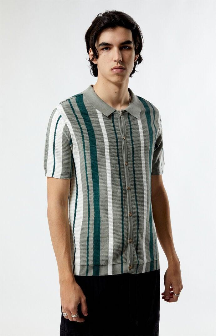 Men's Button Down Polo Shirt - Product Image