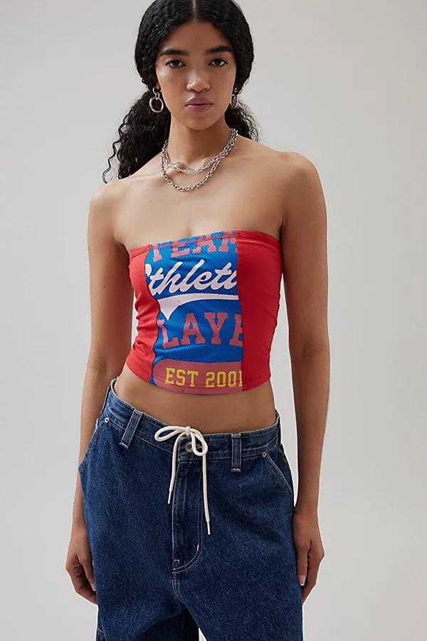 BDG Ezra Mesh Cropped Tube Top Womens at Urban Outfitters Product Image