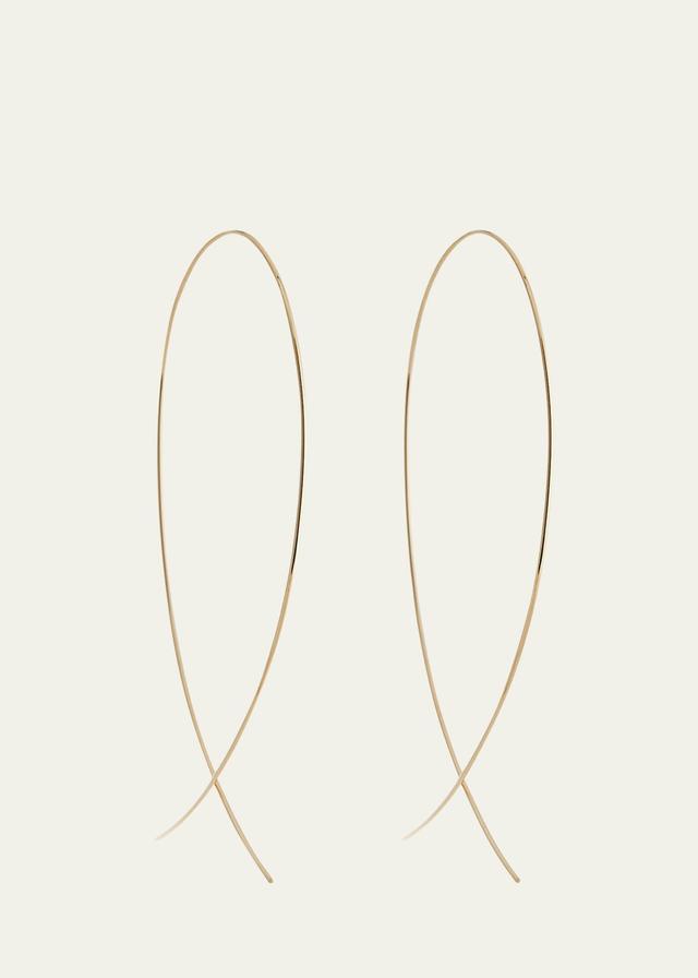 Lana Large Upside Down Hoop Earrings Product Image