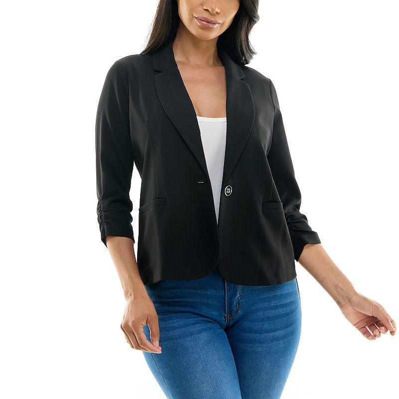 Womens Nina Leonard Crop Blazer Product Image