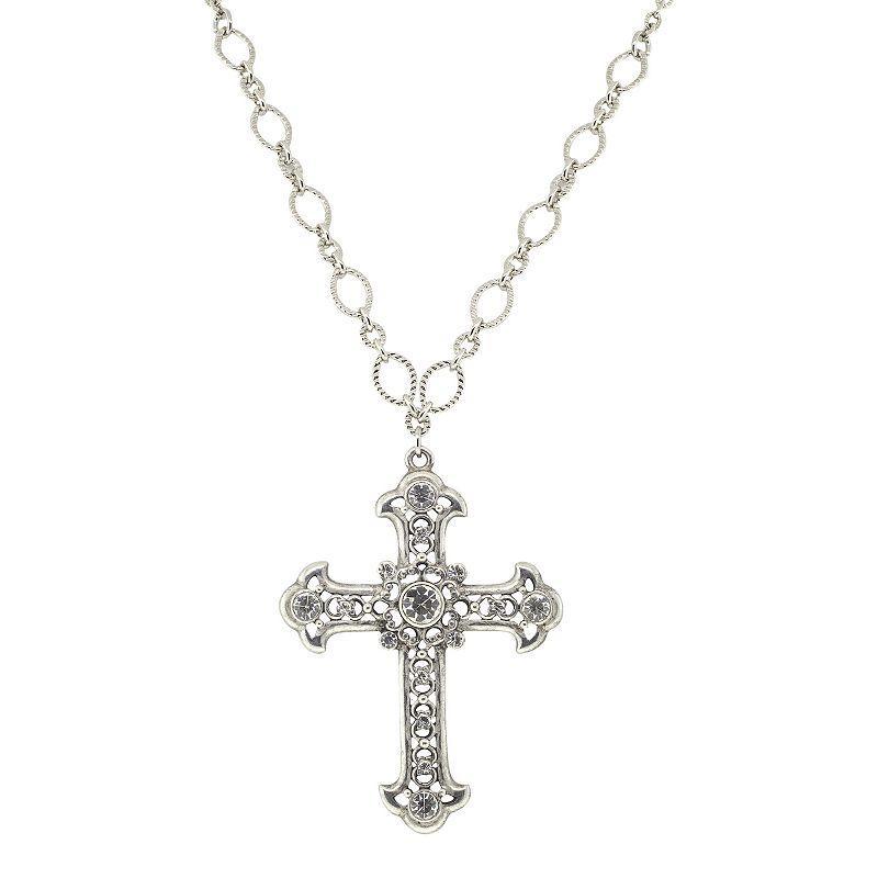 Crystal Large Cross Necklace Product Image