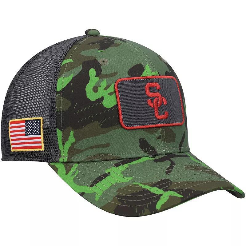 Mens Nike Camo/Black USC Trojans Classic99 Veterans Day Trucker Snapback Hat Product Image