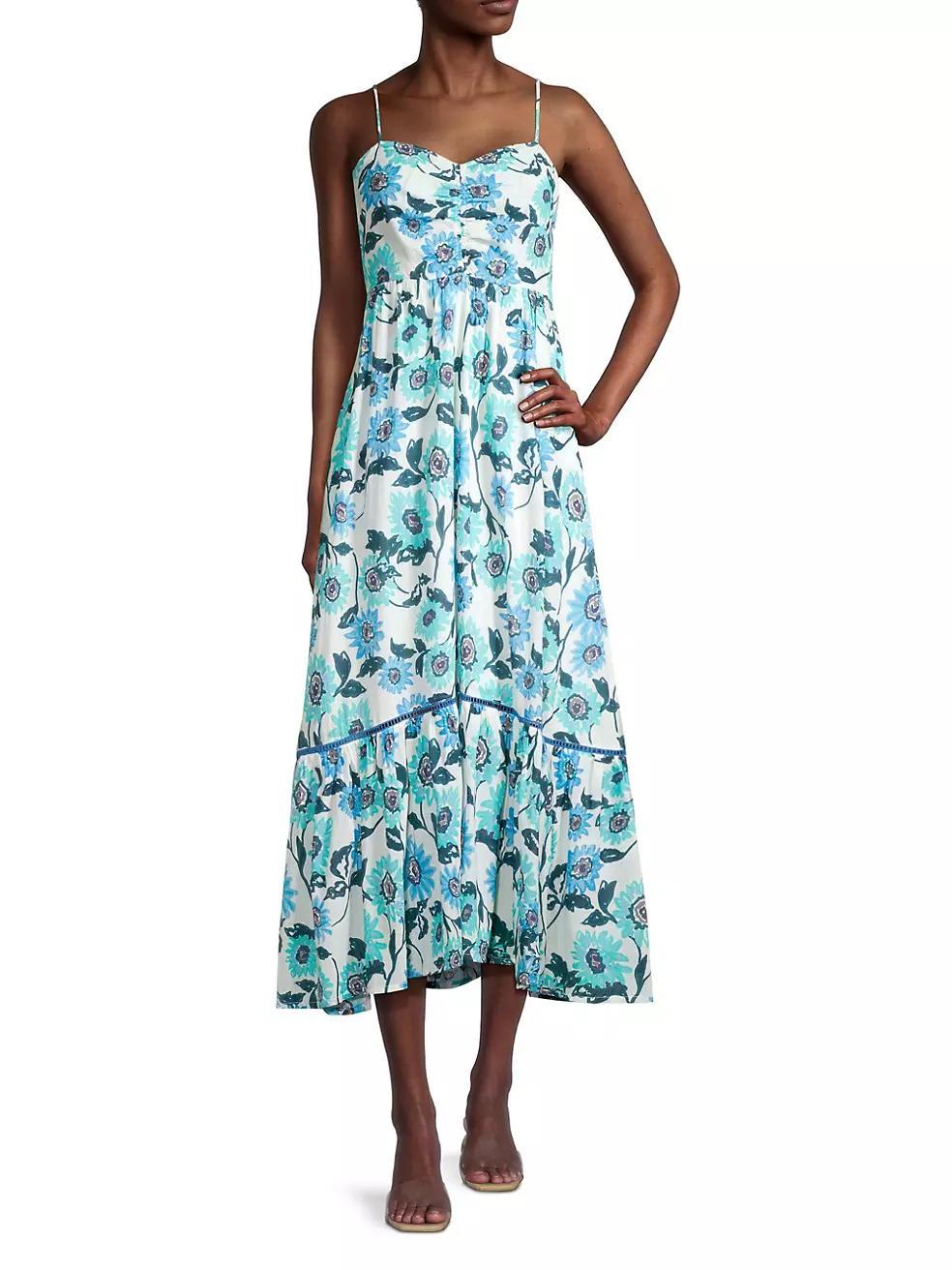 Toronto Floral Cotton Midi-Dress Product Image