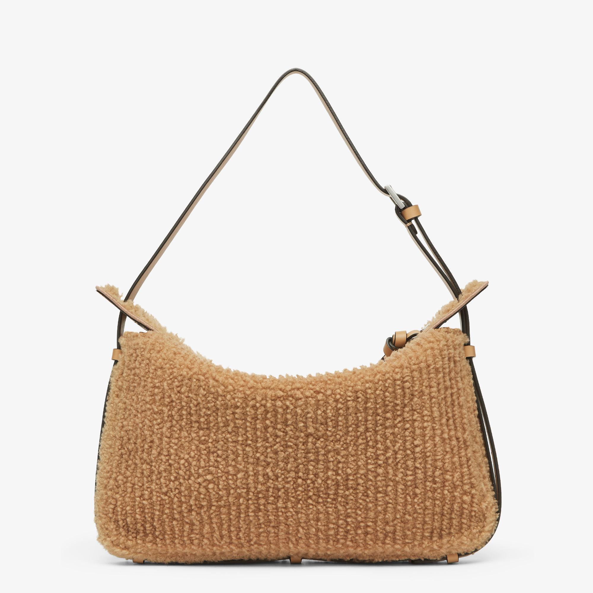 Simply Fendi MediumBeige sheepskin bag Product Image