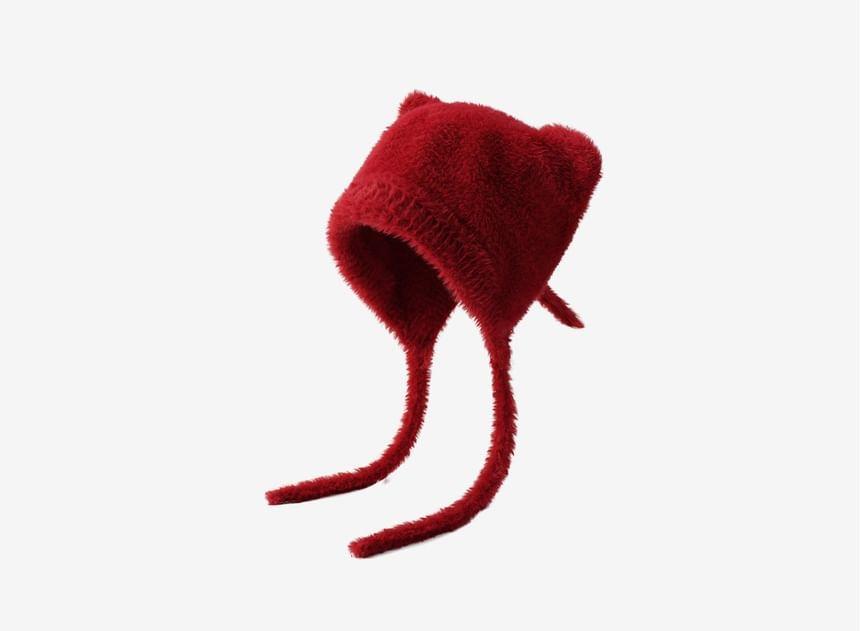 Bear Ear Knit Hat Product Image