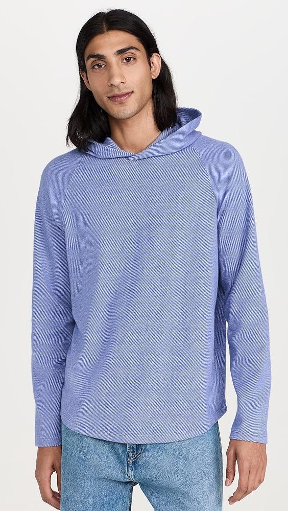 Vince Brushed Twill Knit Hoodie | Shopbop Product Image