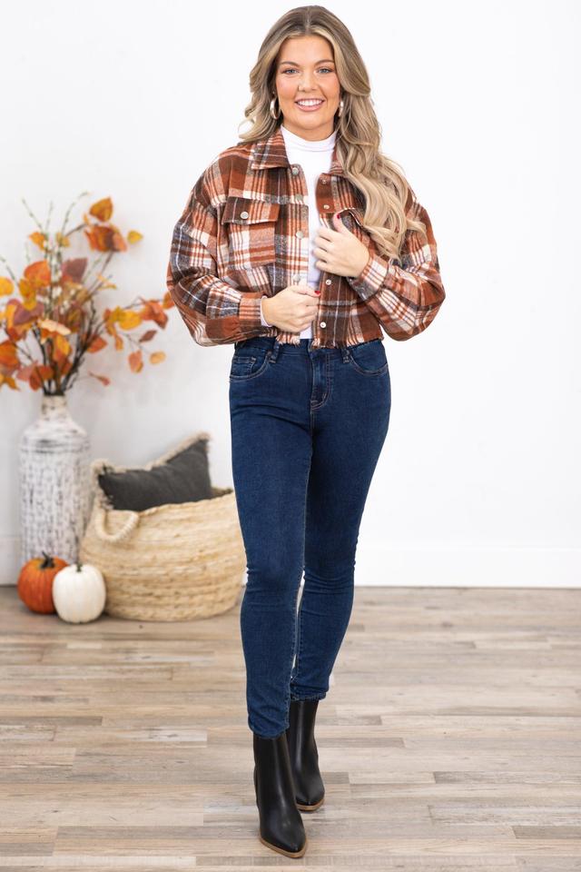 Chestnut Plaid Jacket Product Image