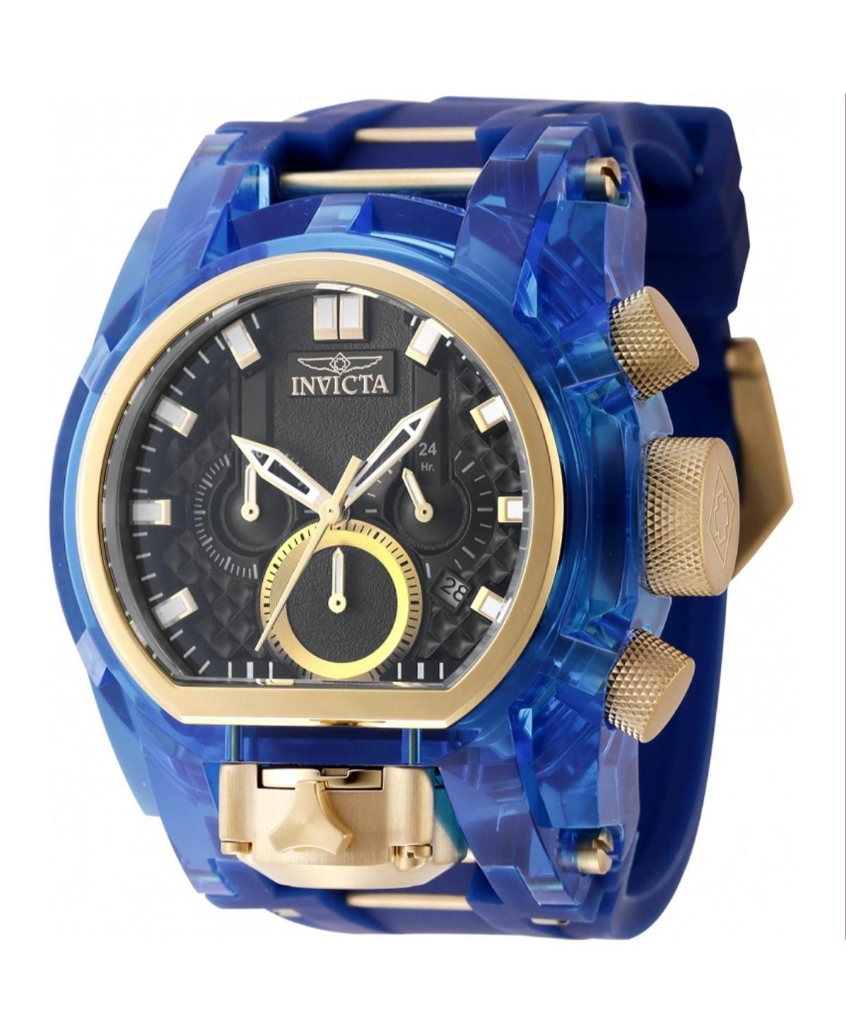 Invicta Mens 46476 Bolt Quartz Chronograph Gold, Black Dial Watch - Black Product Image