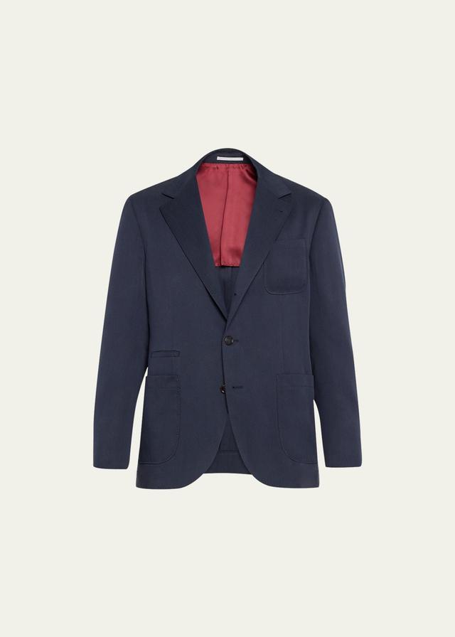 Mens Solid Silk Sport Coat Product Image