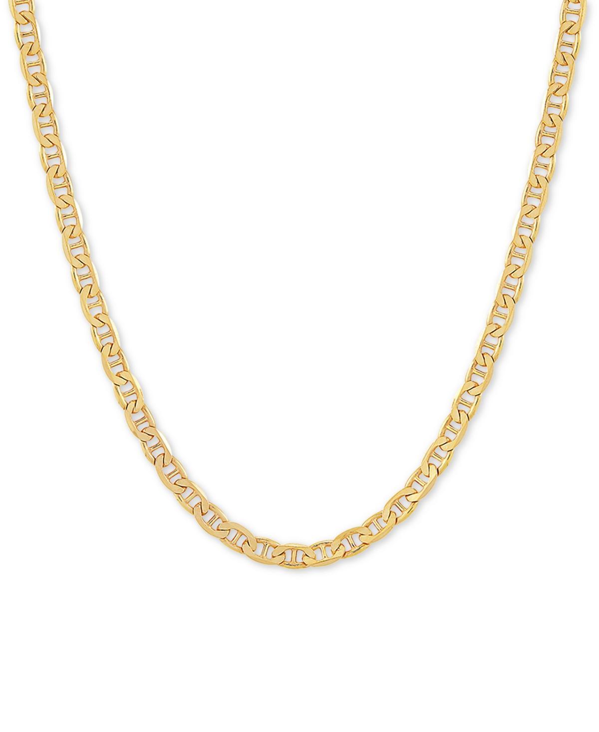 Mariner Link 22 Chain Necklace (3-1/2mm) in 18k Gold-Plated Sterling or Sterling SilverSilver Product Image