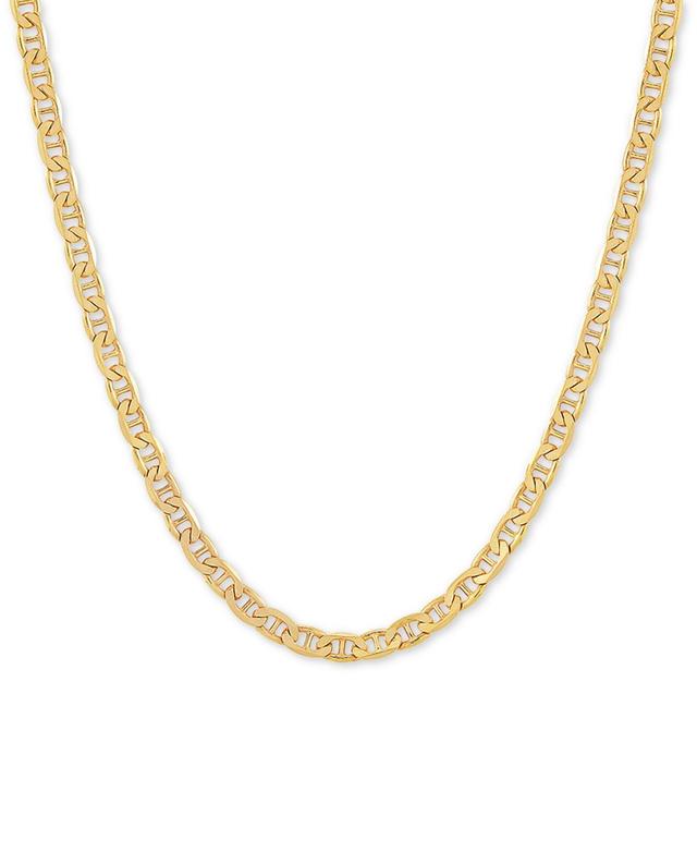 Mariner Link 22 Chain Necklace (3-1/2mm) in 18k Gold-Plated Sterling or Sterling SilverSilver Product Image