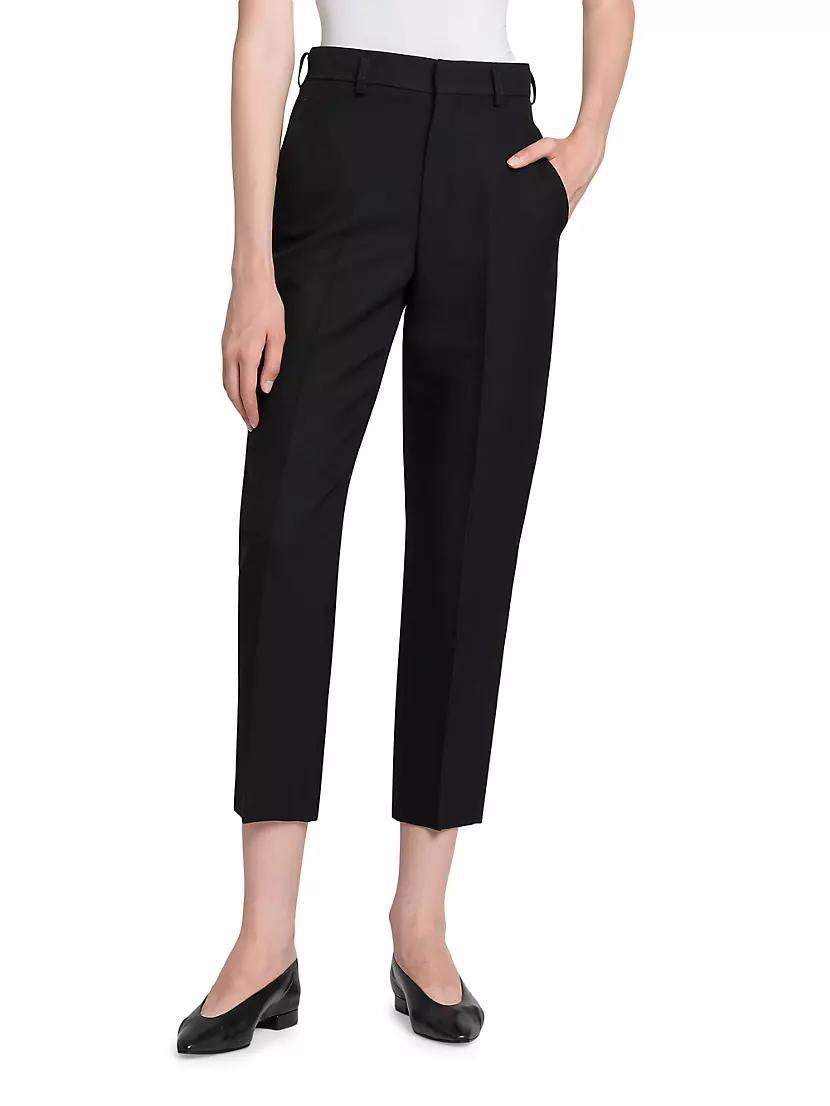 Doyle Barathea Wool-Silk Trousers Product Image