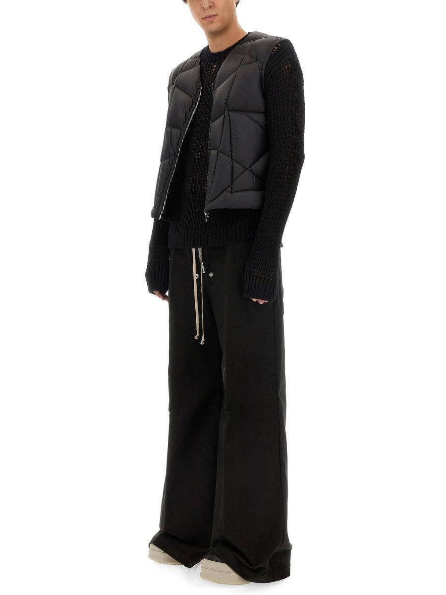 RICK OWENS Wide Bela Black Cotton Trousers Product Image