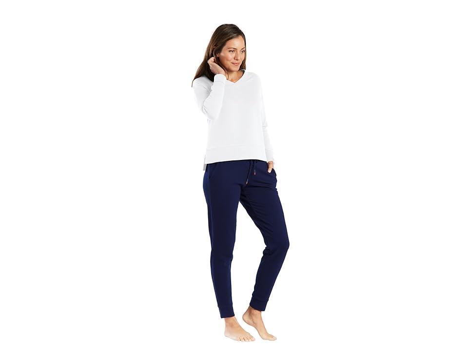 Helen Jon V-Neck Pullover (Navy) Women's Sweatshirt Product Image