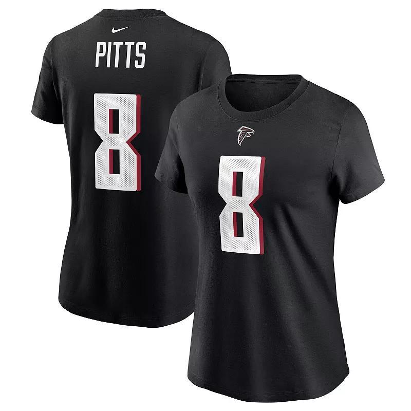 Womens Nike Kyle Pitts Atlanta Falcons Player Name & Number T-Shirt Product Image