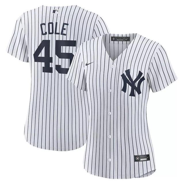 Womens Gerrit Cole White New York Yankees Home Replica Player Jersey - White Product Image