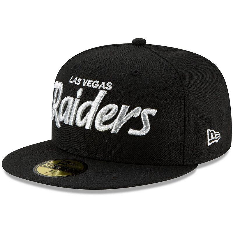 Men's New Era Black Las Vegas Raiders Omaha 59FIFTY Fitted Hat Product Image