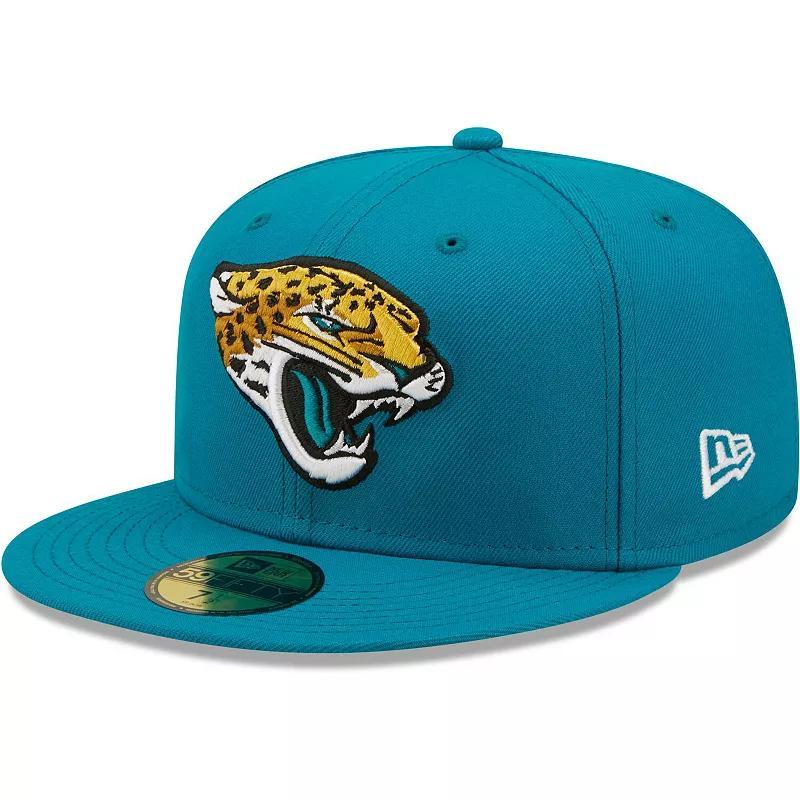 Mens New Era Teal Jacksonville Jaguars Omaha Team 59FIFTY Fitted Hat Product Image