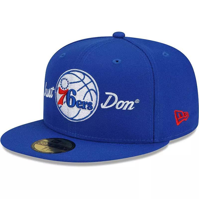 Mens New Era x Just Don Royal Philadelphia 76ers 59FIFTY Fitted Hat Product Image