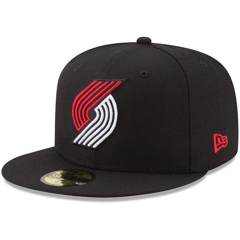 Mens New Era Portland Trail Blazers Official Team Color 59FIFTY Fitted Hat Product Image