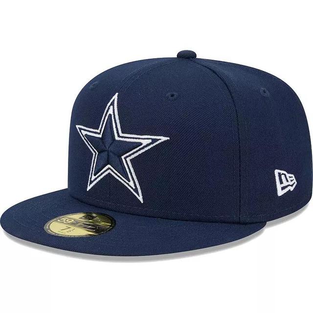 Men's New Era Navy Dallas Cowboys  Main 59FIFTY Fitted Hat Product Image