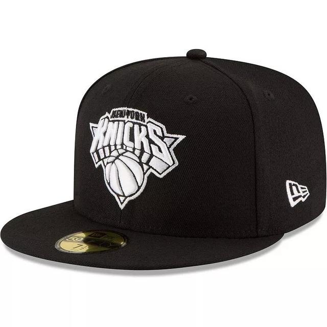 Mens New Era New York Knicks & White Logo 59FIFTY Fitted Hat Product Image