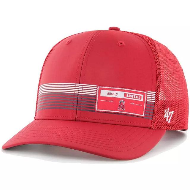 Mens 47 Red Los Angeles Angels Rangefinder brrr Trucker Adjustable Hat Product Image