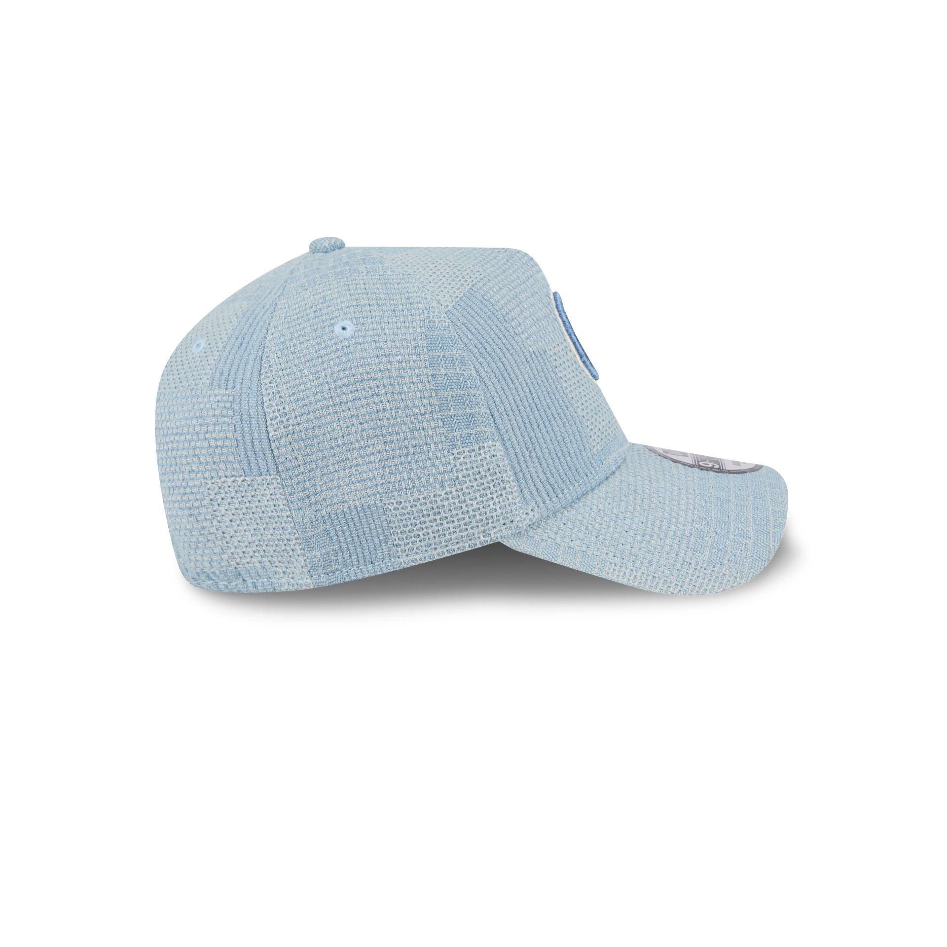 Chicago Cubs Logo Essentials Denim 9FORTY A-Frame Snapback Hat Male Product Image