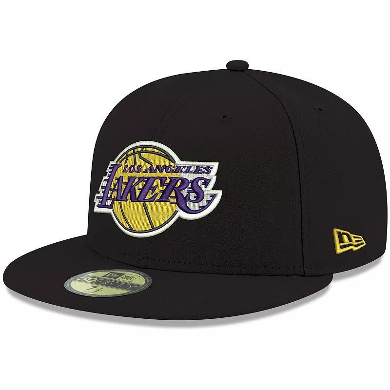 Mens New Era Los Angeles Lakers Official Team Color 59FIFTY Fitted Hat Product Image