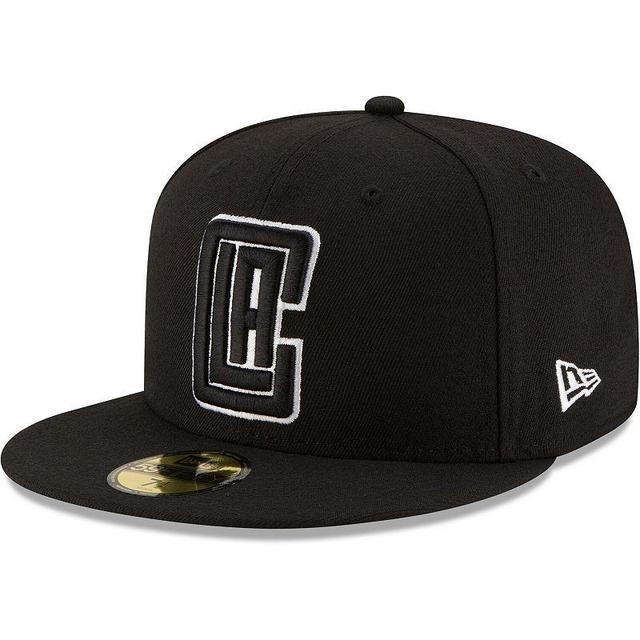 Mens New Era LA Clippers & White Logo 59FIFTY Fitted Hat Product Image