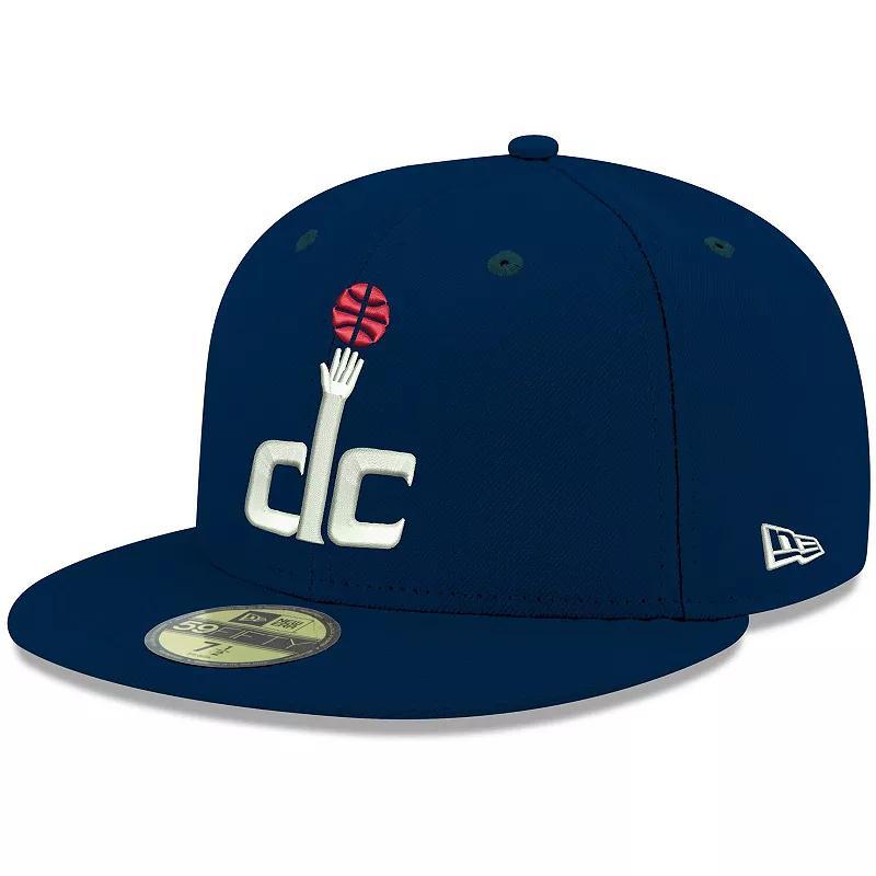 Mens New Era Navy Washington Wizards Official Team Color 59FIFTY Fitted Hat Wiz Blue Product Image