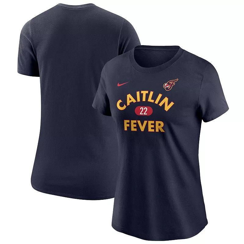 Womens Nike Caitlin Clark Navy Indiana Fever 2024 WNBA Draft Caitlin Fever T-Shirt Wnb Blue Product Image